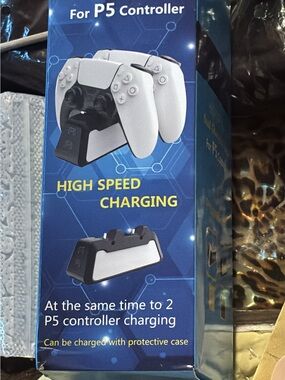 🚘 🆕 High-Speed Dual Controller Charger for P5 Controllers - White and Black